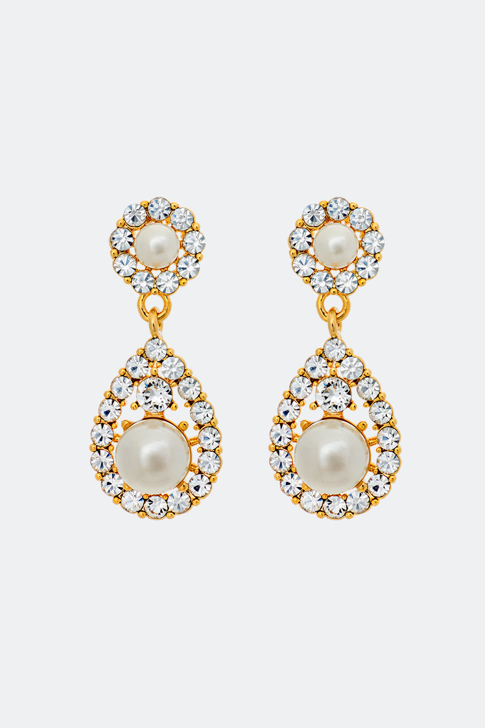 Petite Sofia pearl earring - Crystal (Gold) i gruppen Lily and Rose - Örhängen hos Glitter (253000150202)