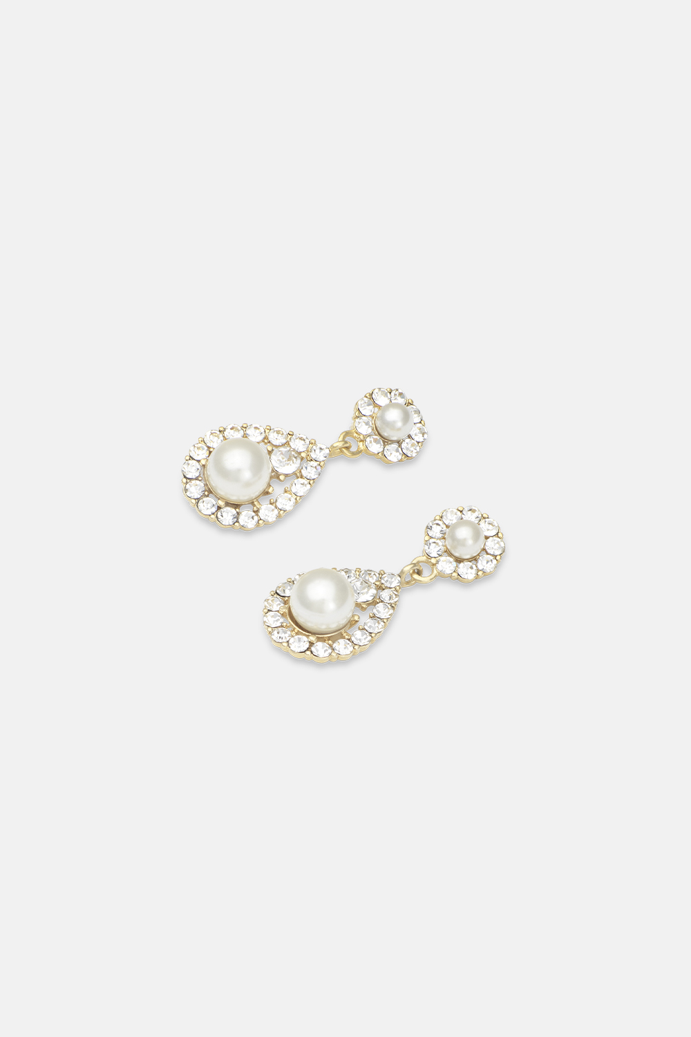 Petite Sofia pearl earring - Crystal (Gold) i gruppen Lily and Rose - Örhängen hos Glitter (253000150202)