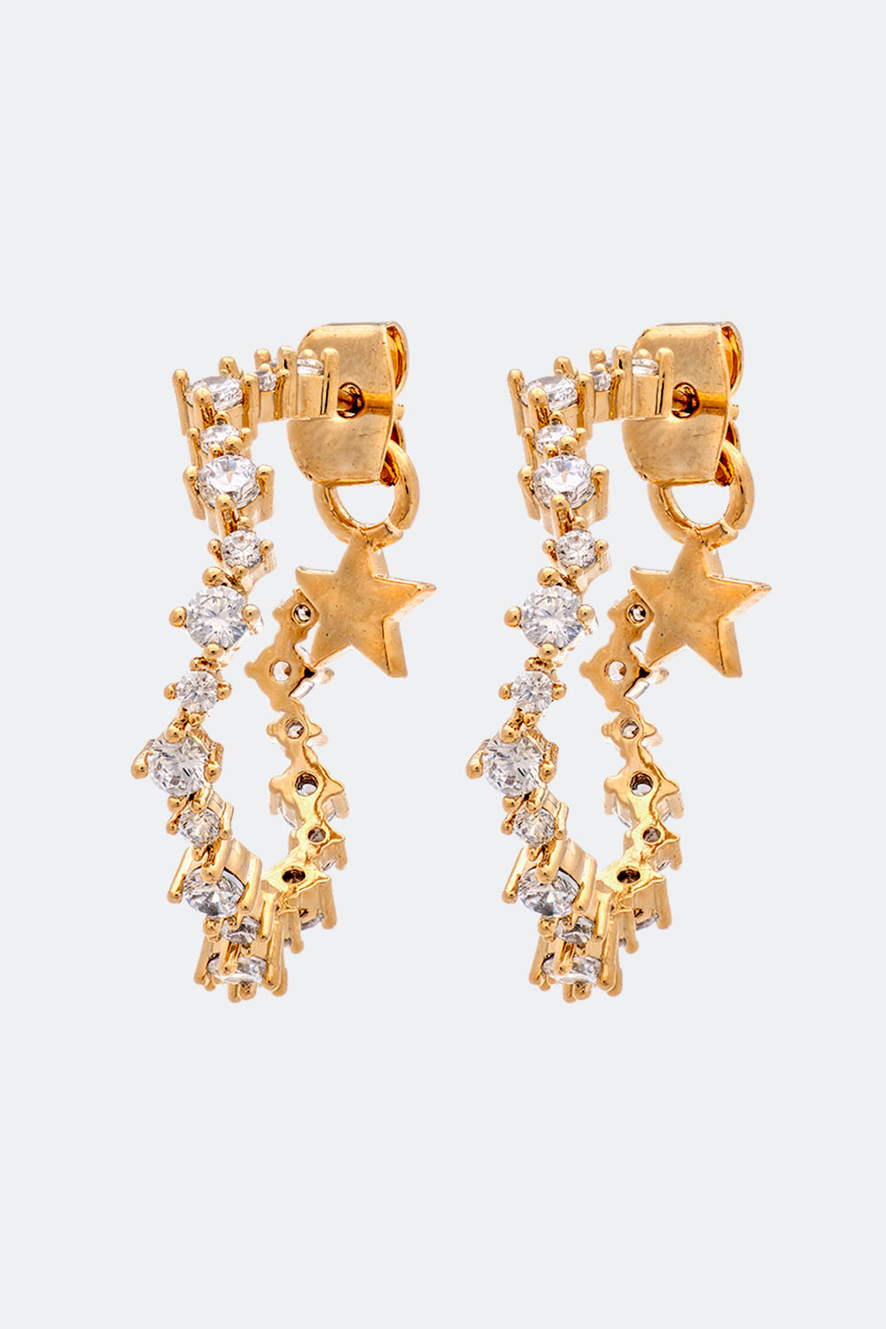 Capella hoops earrings - Crystal i gruppen Lily and Rose - Örhängen hos Glitter (253000220202)
