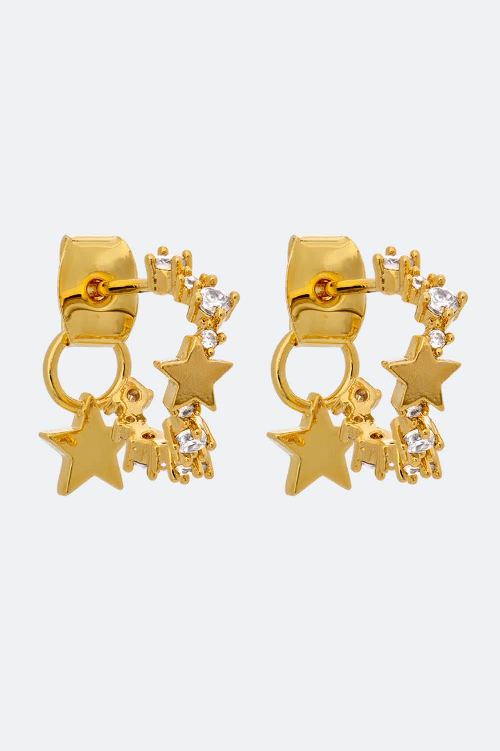 Petite Capella earrings - Crystal (Gold) i gruppen Lily and Rose - Örhängen hos Glitter (253000400202)