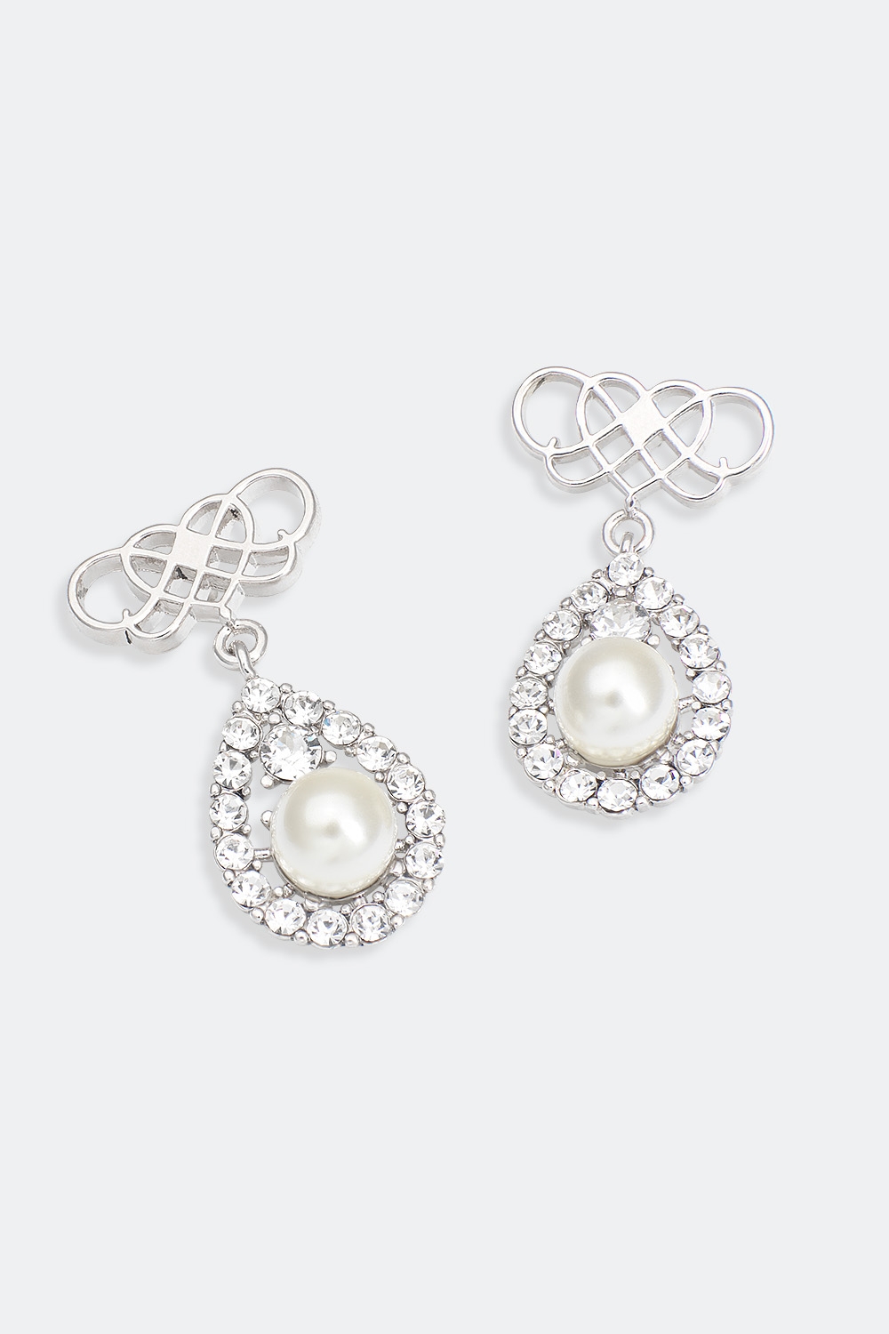 Signature drop earring - Ivory pearl (Silver) i gruppen Lily and Rose - Örhängen hos Glitter (253000510201)
