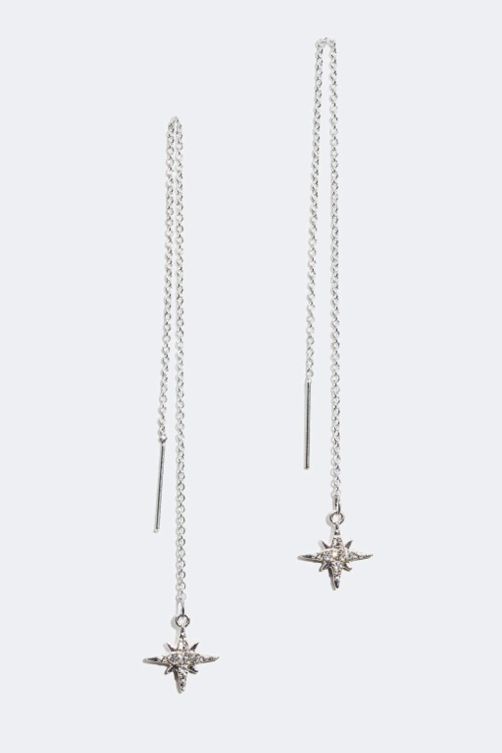 Kedjeörhängen med stjärnor och glasstenar i gruppen Smycken / Örhängen hos Glitter (25300070)