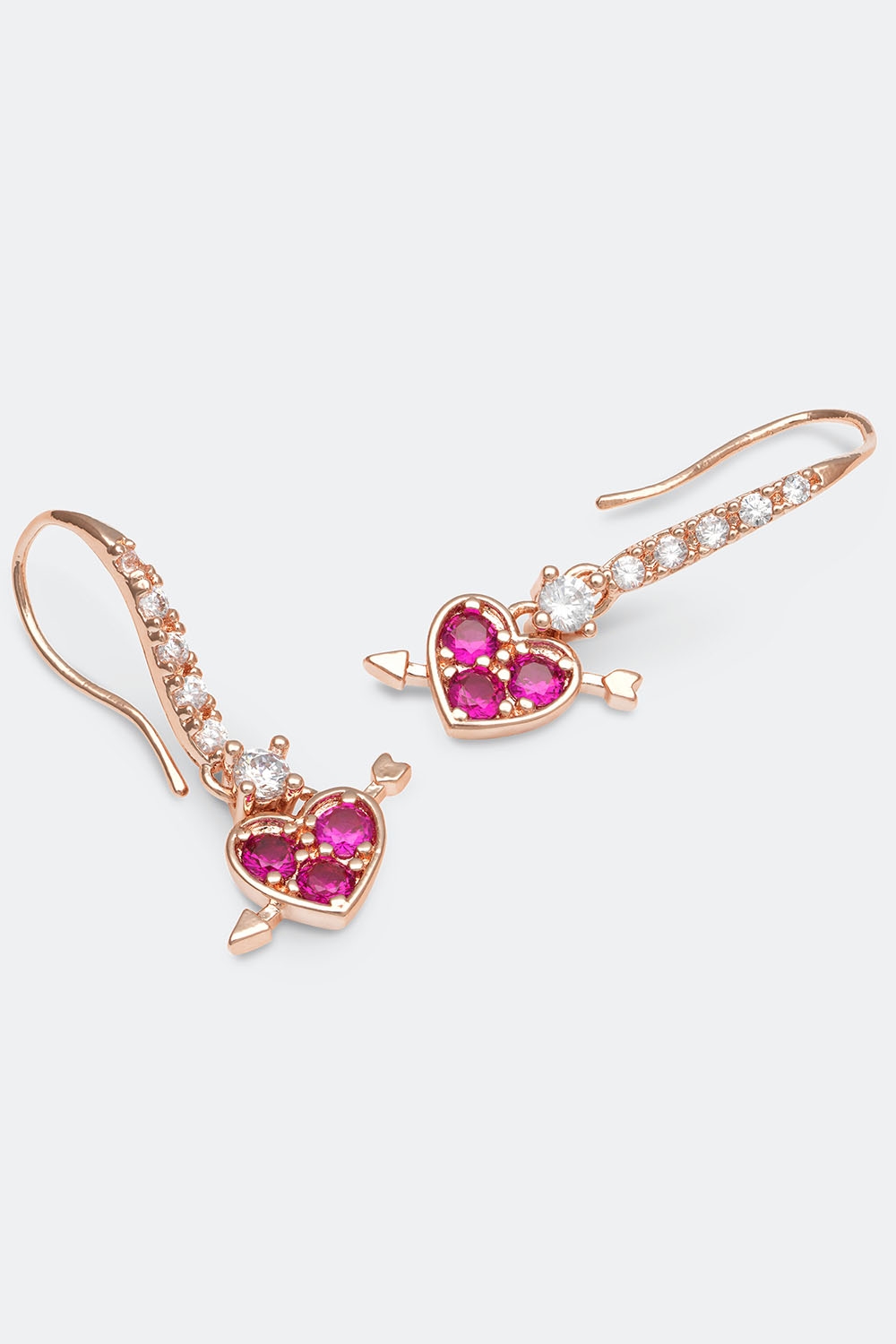 Lowe earrings - Pink ruby i gruppen Lily and Rose - Örhängen hos Glitter (253000995502)