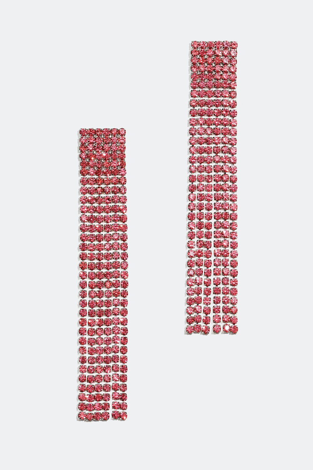 Långa strassörhängen med rosa glasstenar i gruppen Smycken / Örhängen / Strass hos Glitter (253004005001)