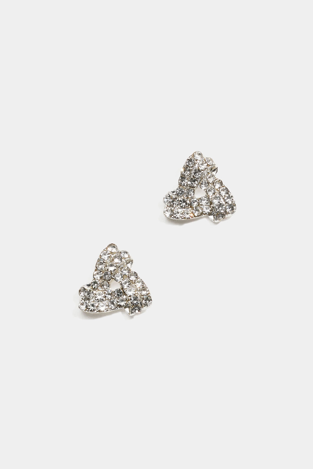 Studs med trekantiga knutar och strass i gruppen Smycken / Örhängen / Studs hos Glitter (253009771001)