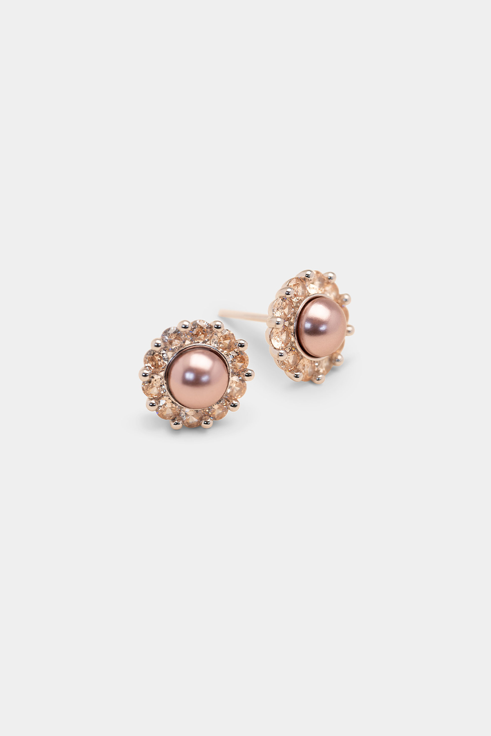 Miss Sofia earrings - Pink topaz pearl i gruppen Lily and Rose - Örhängen hos Glitter (253746815000)