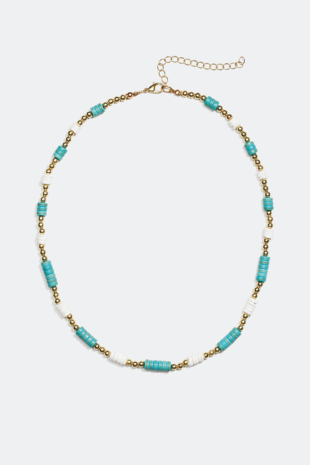 Halsband med runda och platta pärlor i gruppen Alla Smycken / Halsband hos Glitter (25400026)