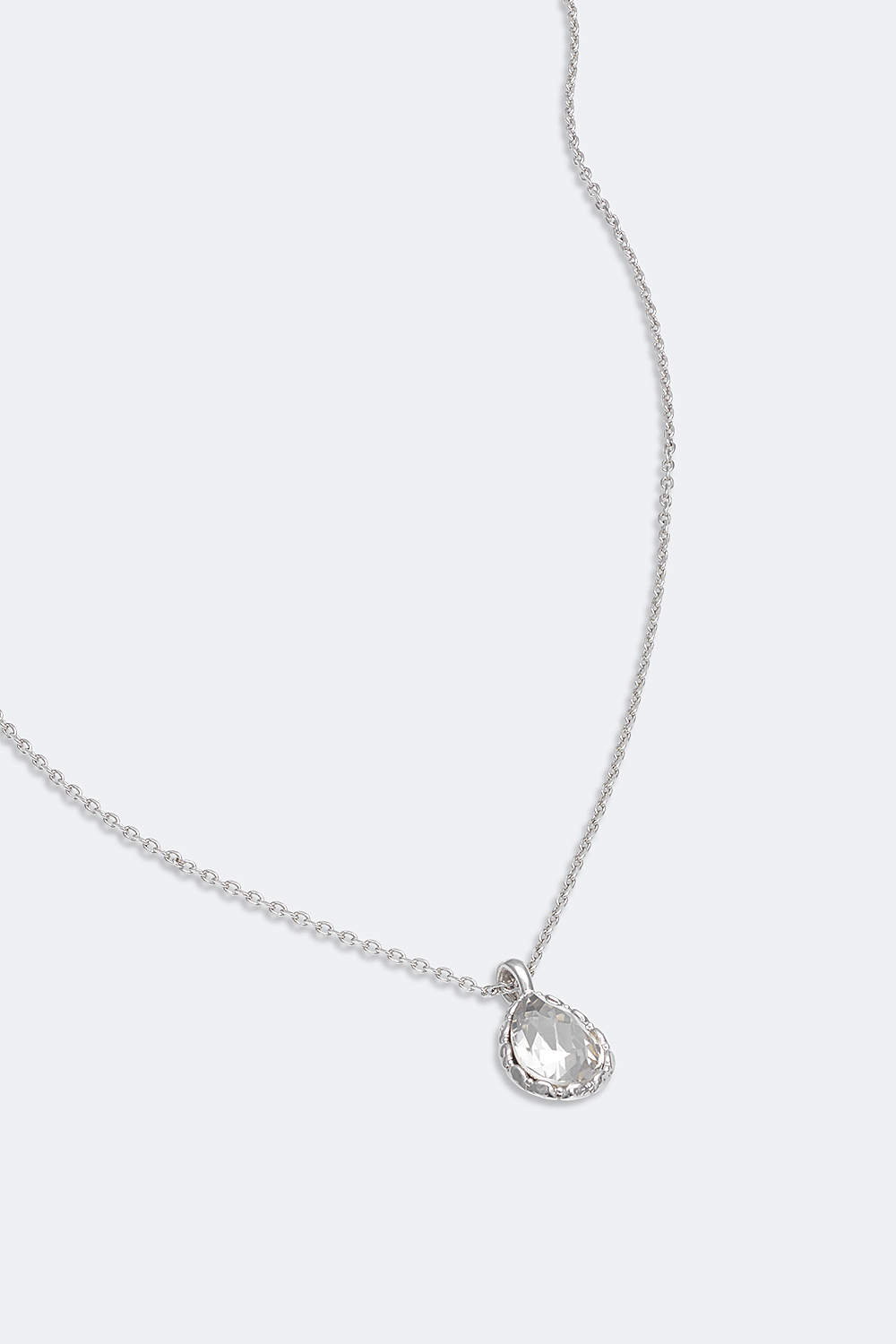 Zoe necklace - Crystal (Silver) i gruppen Lily and Rose - Halsband hos Glitter (254000280201)