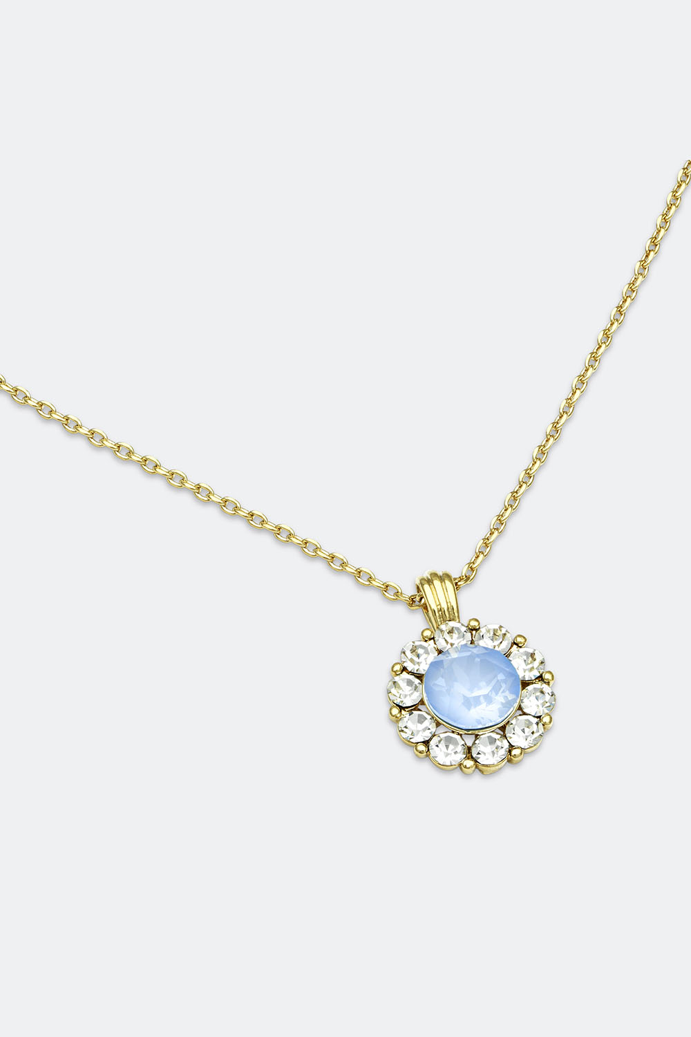 Sofia necklace - Sky blue i gruppen Lily and Rose - Halsband hos Glitter (254000597102)