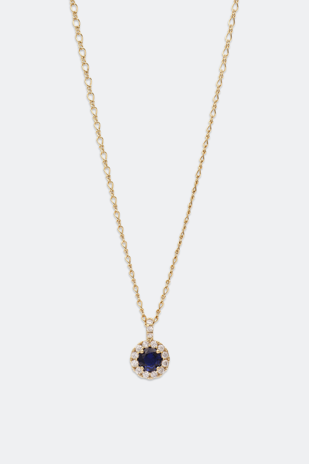  Laurie necklace - Sapphire i gruppen Smycken / Halsband / Halsband med hänge hos Glitter (254000607202)