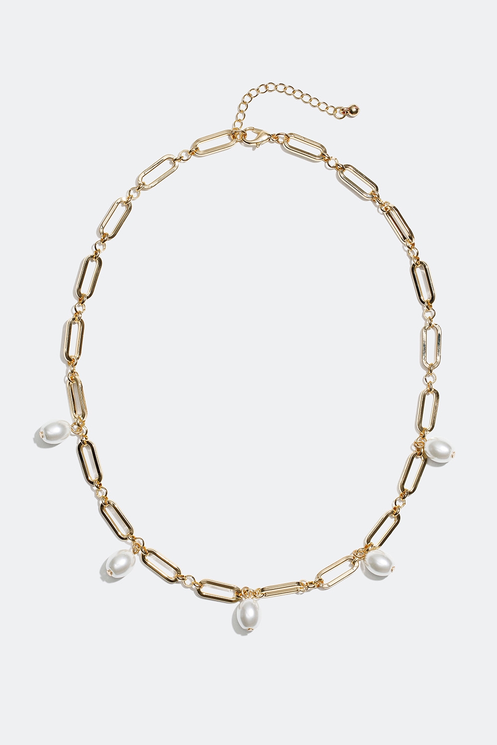 Kedjehalsband med glaspärlor i gruppen Smycken / Halsband / Halsband med hänge hos Glitter (254000623400)
