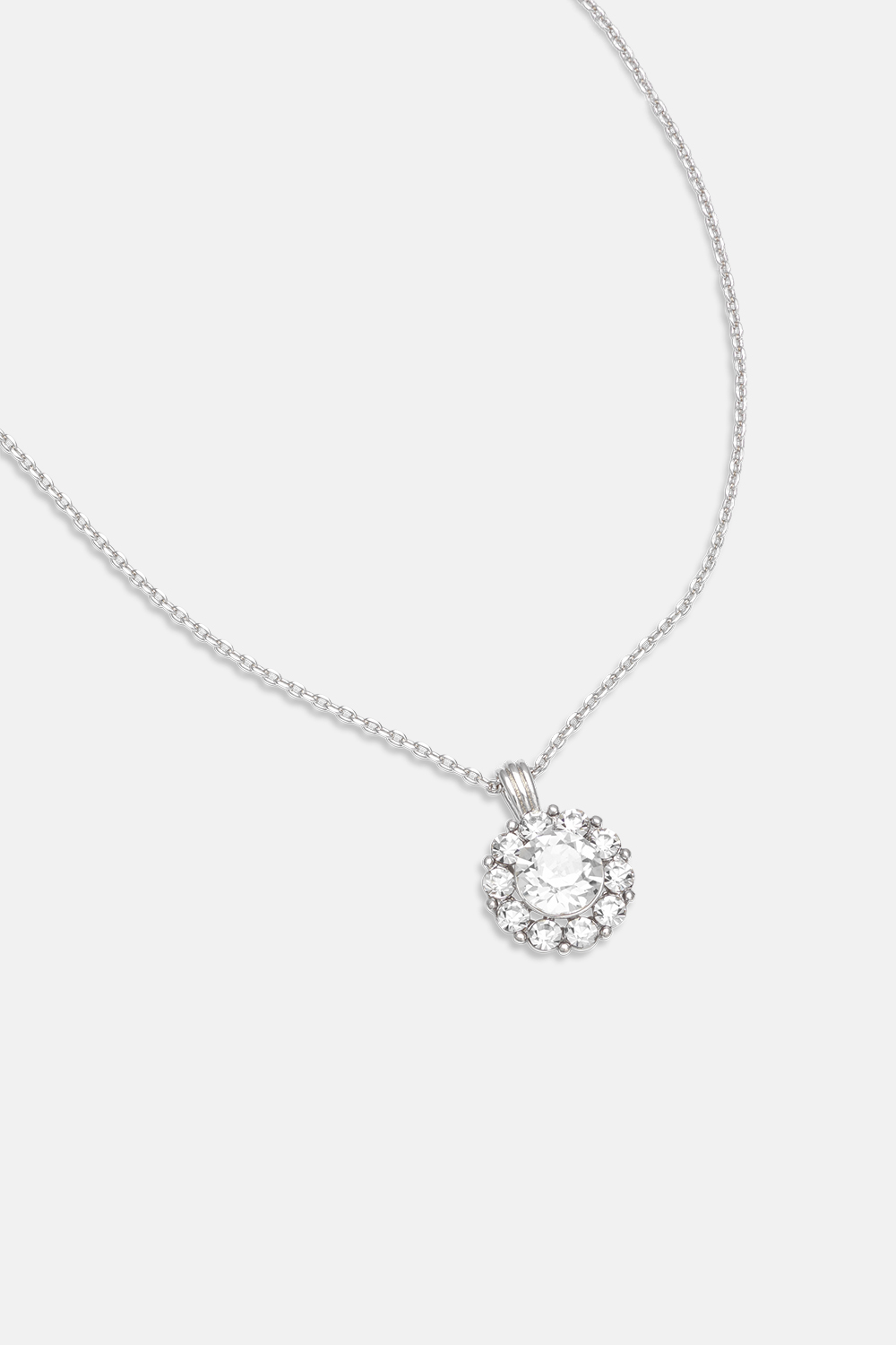New Sofia necklace - Crystal (Silvershade) i gruppen Smycken / Halsband / Halsband med hänge hos Glitter (254000761001)