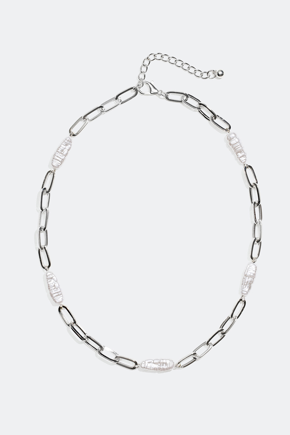 Halsband med paperclip kedja och pärlor i gruppen Smycken / Halsband hos Glitter (254000831001)