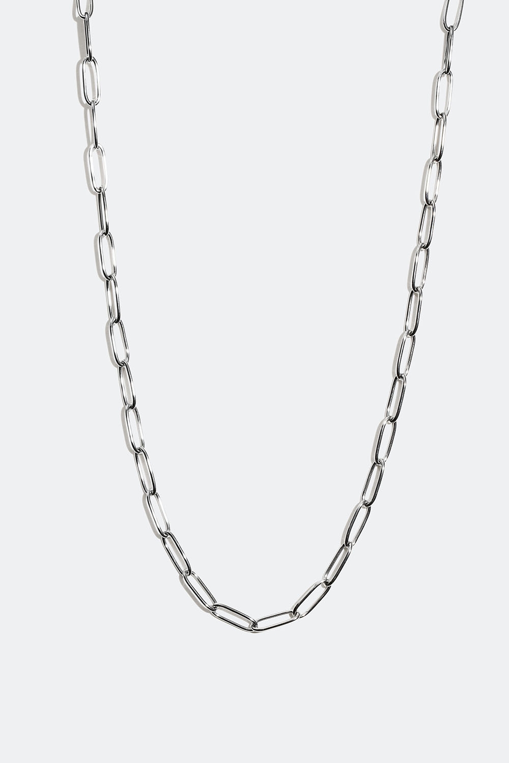 Halsband i stål med paperclip-kedja i gruppen Smycken / Halsband / Halskedjor hos Glitter (254001051601)
