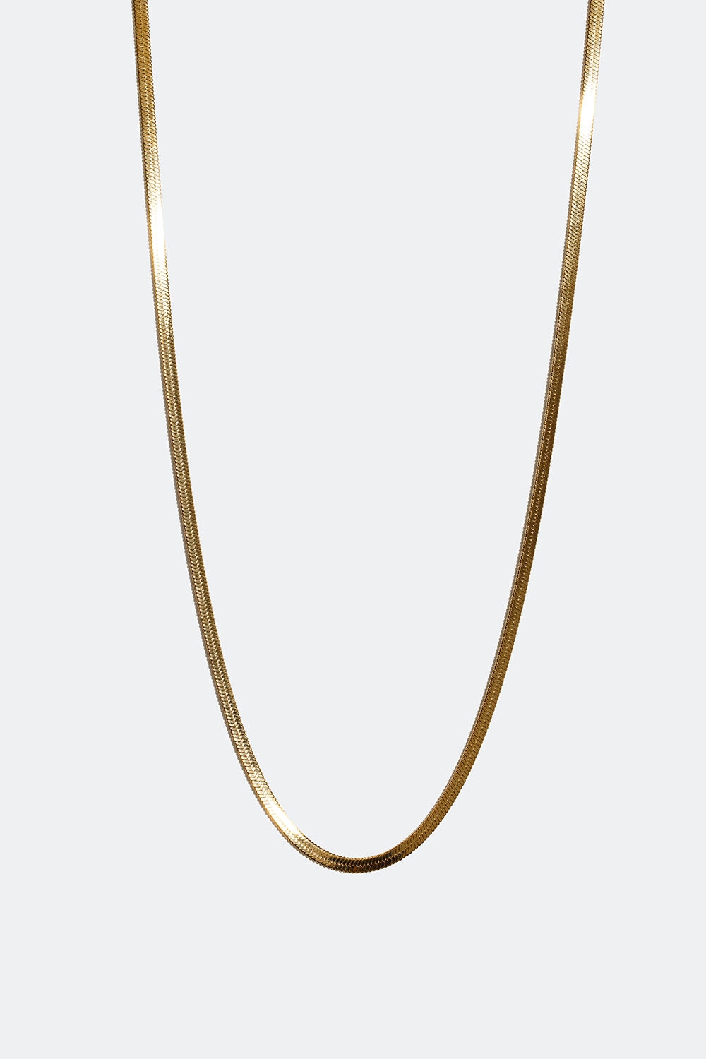 Halsband i stål med 18k guld med ormkedja i gruppen Smycken / Halsband / Halskedjor hos Glitter (254001072002)