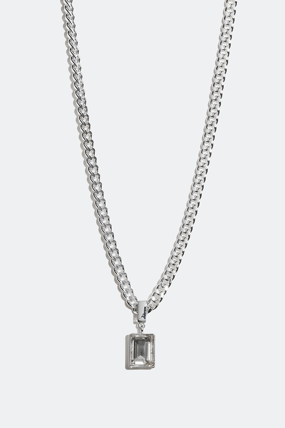 Halsband med rektangulär glassten i gruppen Smycken / Halsband / Halsband med hänge hos Glitter (254001161001)