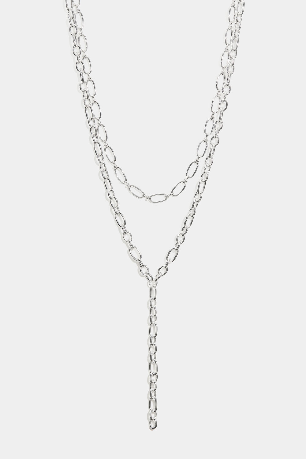 Lariat-halsband med grov dubbelkedja i gruppen Smycken / Halsband hos Glitter (254002131001)