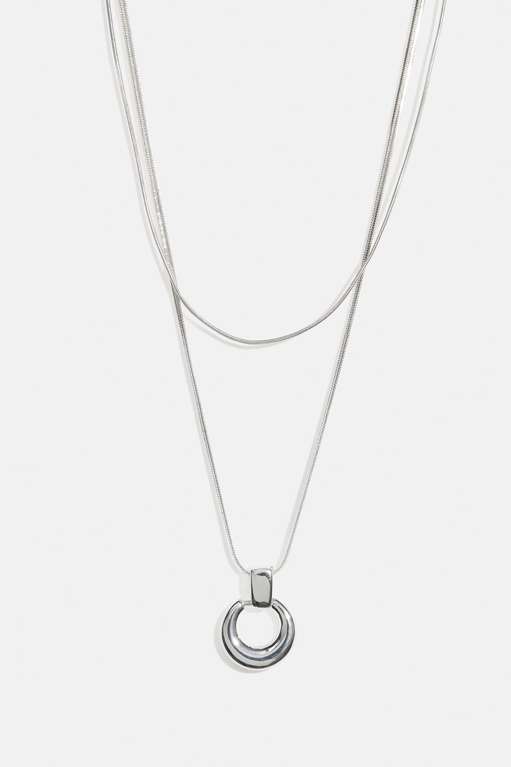 Dubbelhalsband med runt hänge i gruppen Smycken / Halsband hos Glitter (254002161001)