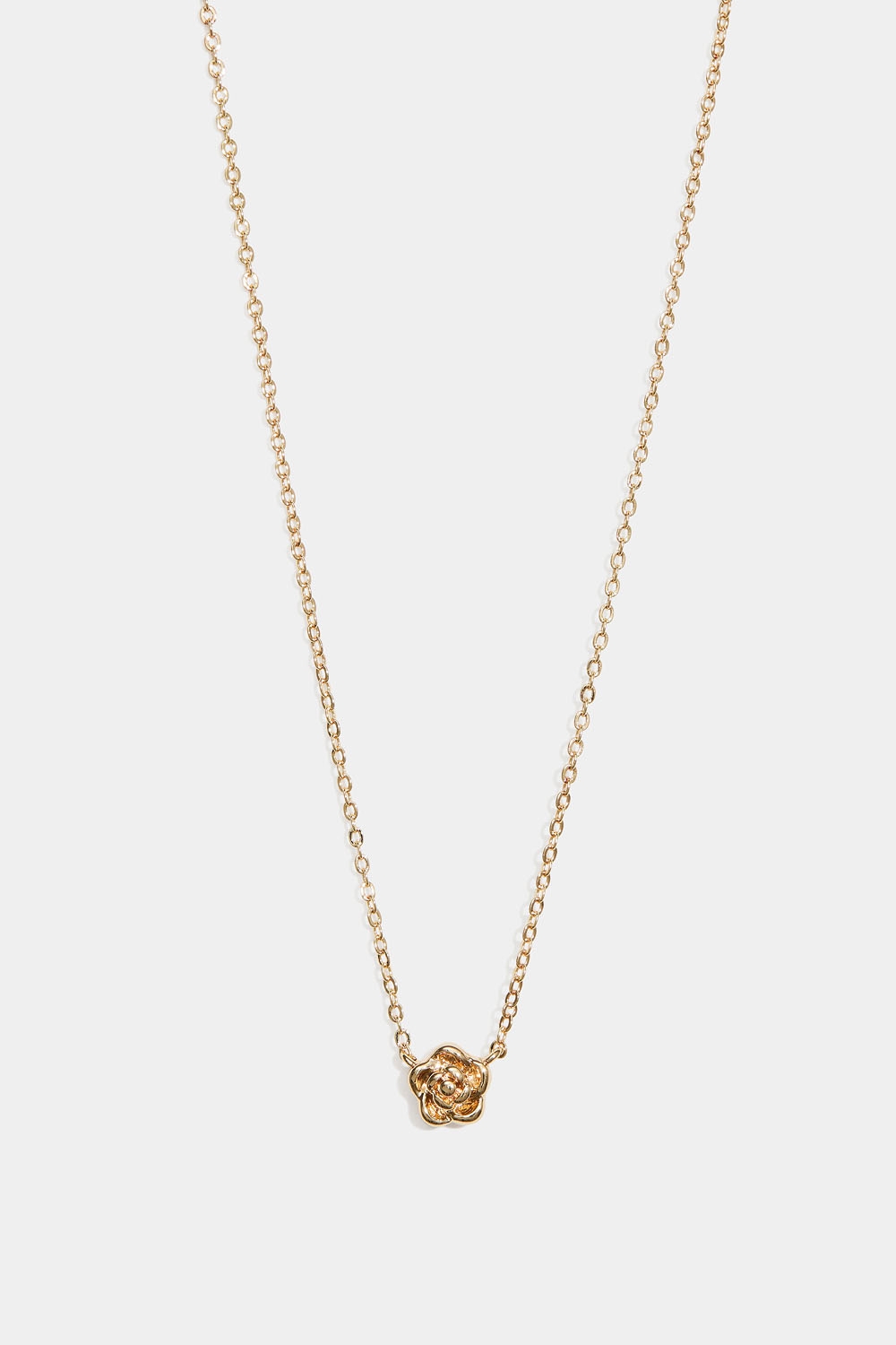 Guldfärgat halsband med liten ros i gruppen Store week / 2537 hos Glitter (254002302002)