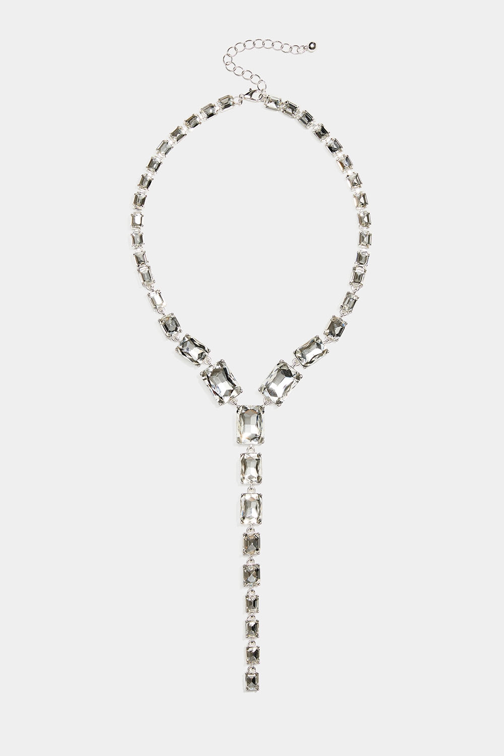 Lariat-halsband med rektangulära stenar i gruppen Smycken / Halsband / Strass hos Glitter (254002390201)
