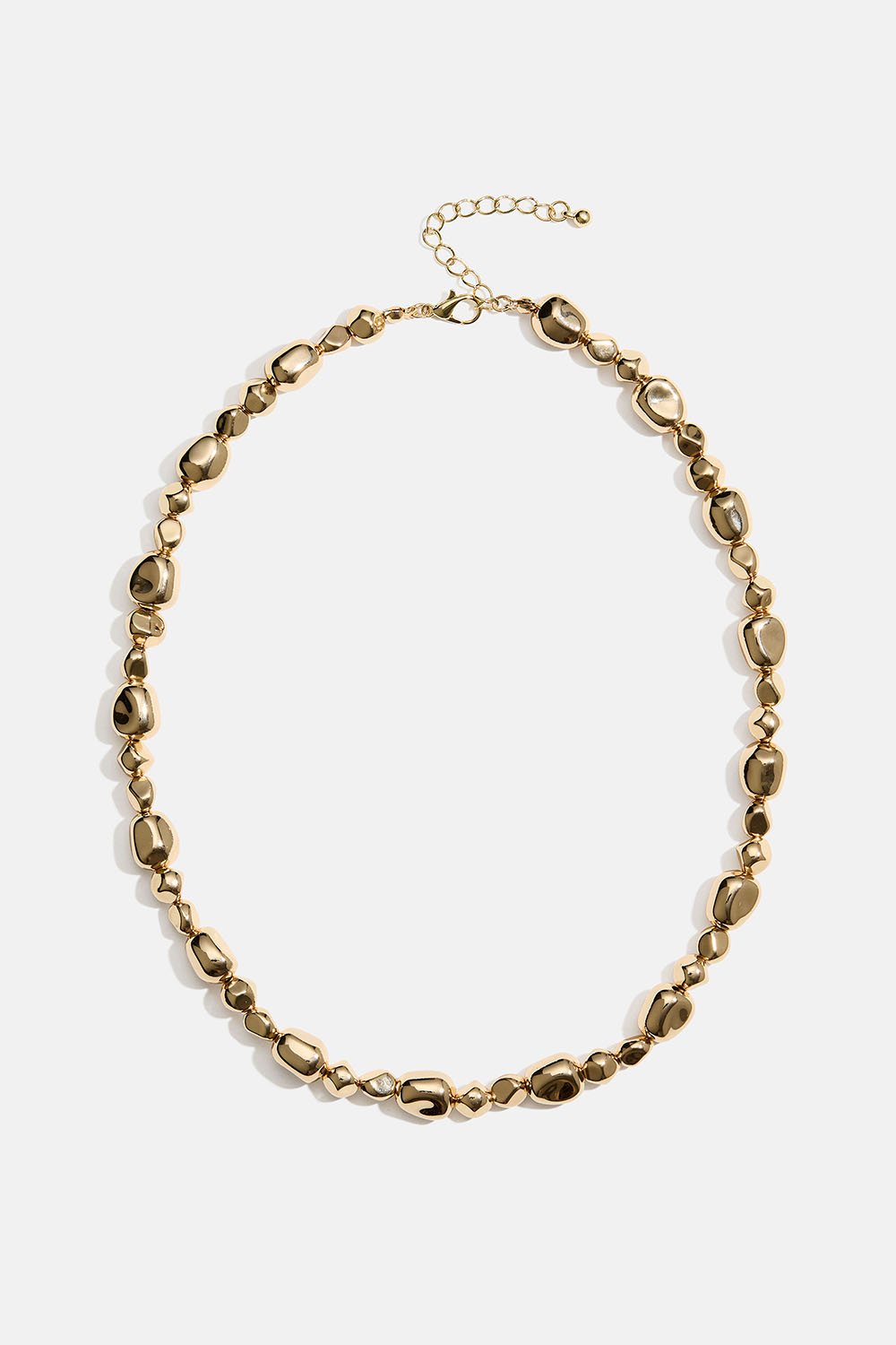 Halsband med guldfärgade pärlor i organisk design i gruppen Smycken / Halsband hos Glitter (254002502002)