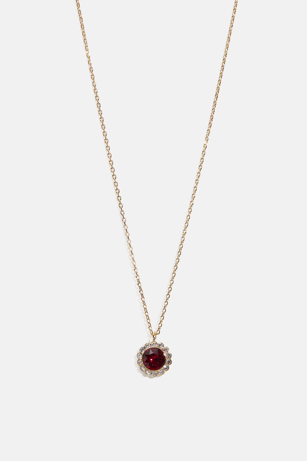 Miss Bea necklace - Ruby i gruppen Smycken / Halsband / Halsband med hänge hos Glitter (254002546002)