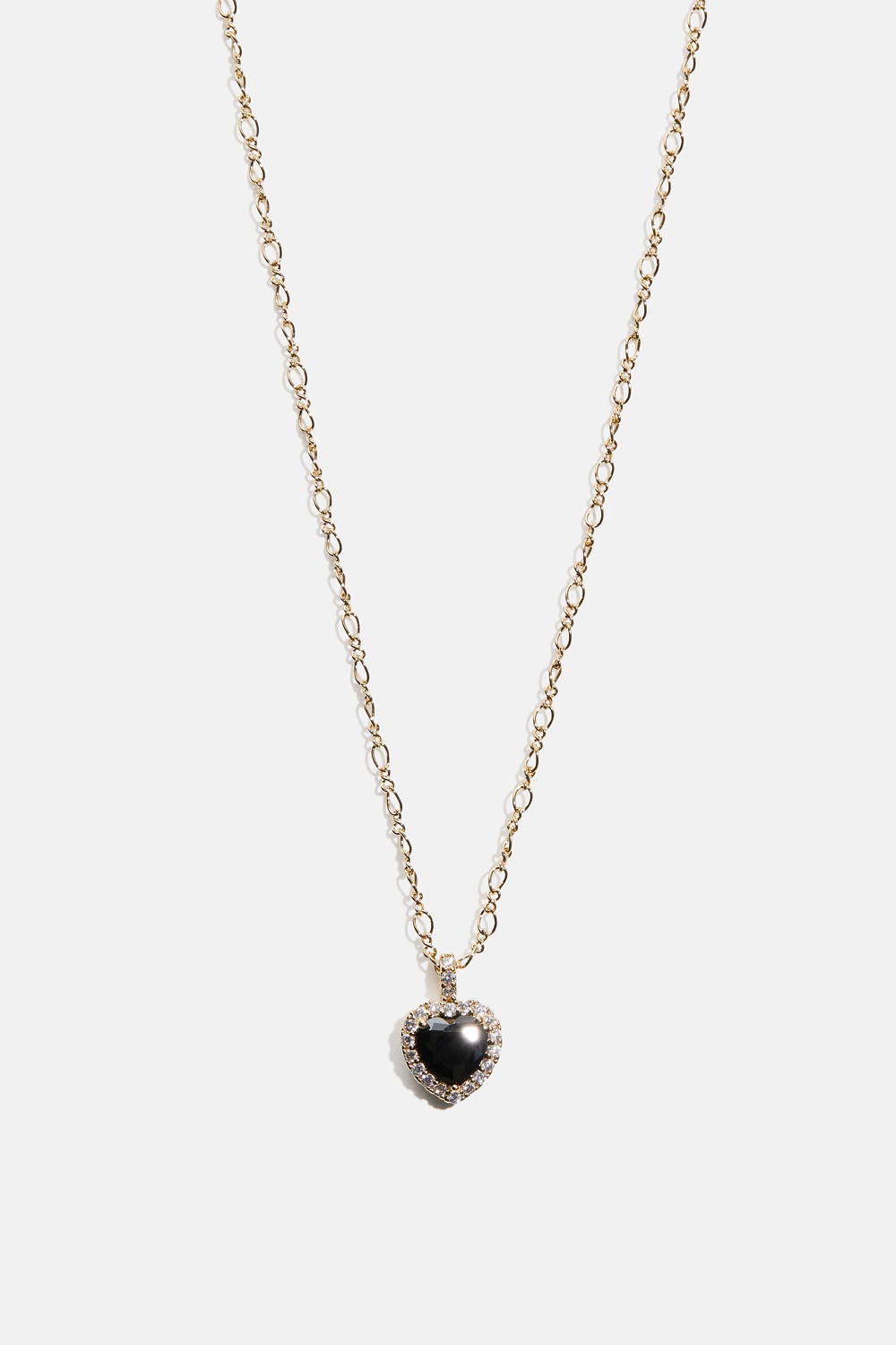 Delphine necklace - Jet i gruppen Smycken / Halsband / Halsband med hänge hos Glitter (254002559002)