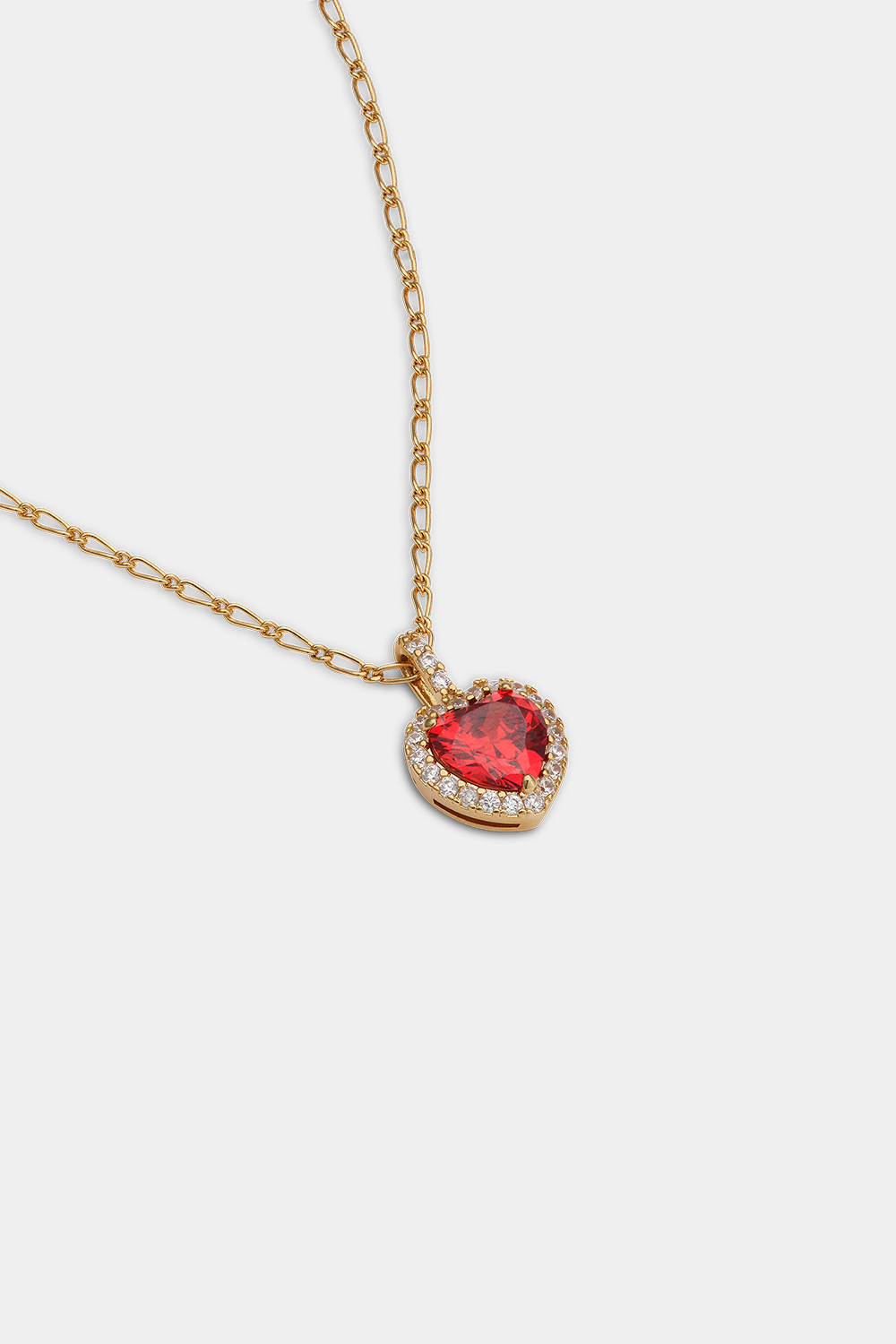 Rose necklace - Garnet i gruppen Store week / 2547 hos Glitter (254002646002)