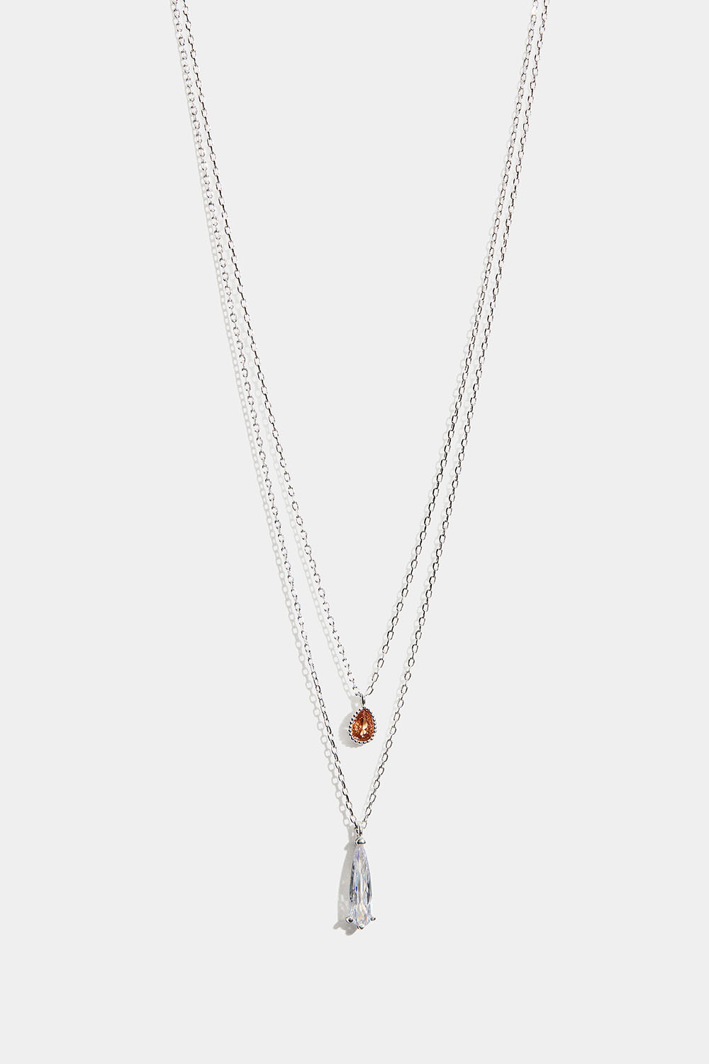 Dubbelhalsband med droppformade hängen i gruppen Smycken / Halsband / Halsband med hänge hos Glitter (254002701001)