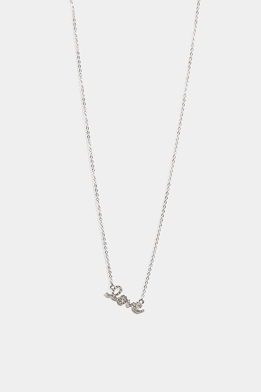 Halsband med LOVE och glasstenar i gruppen Smycken / Halsband hos Glitter (254002901001)