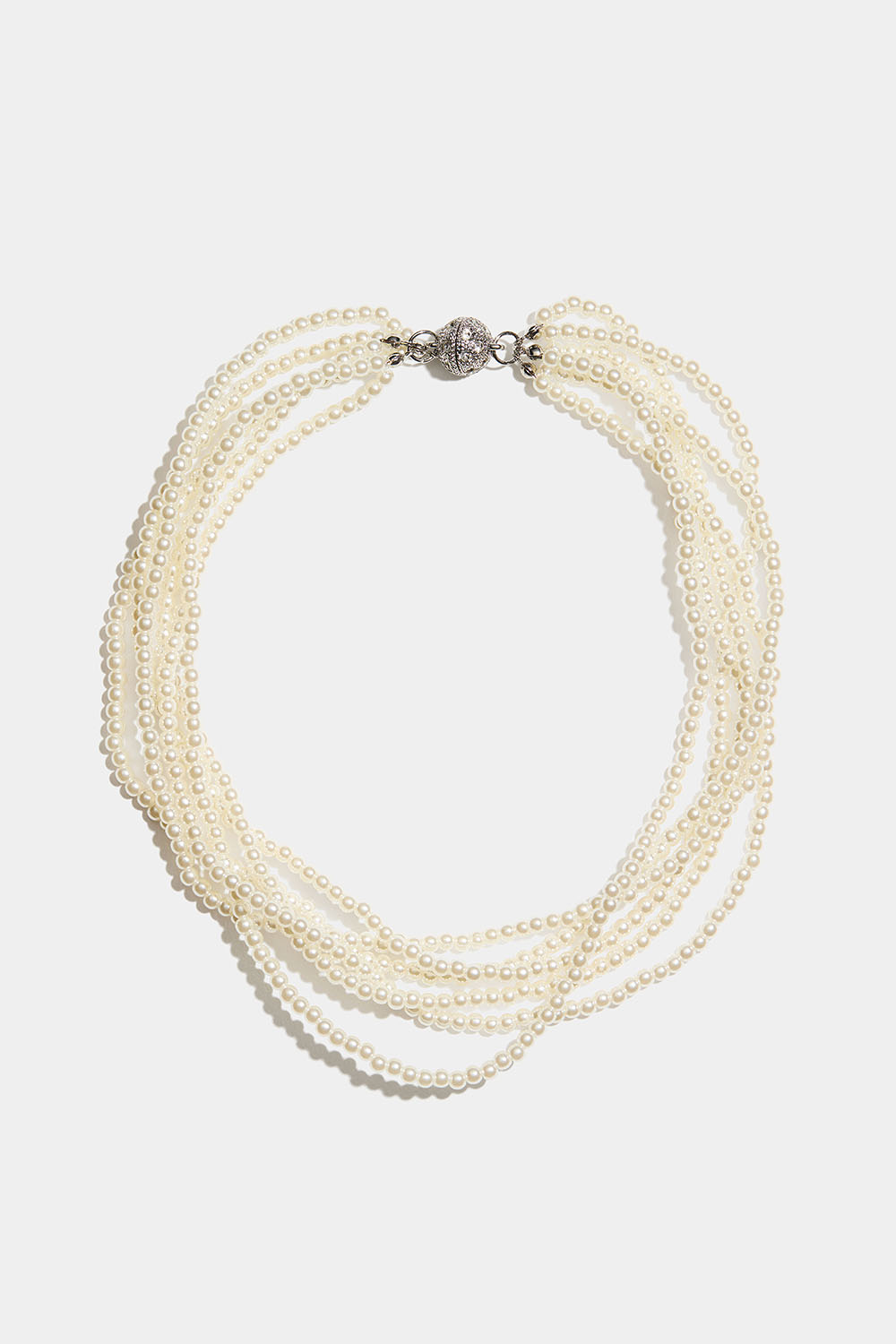 Pärlhalsband med dekorativt magnetlås i gruppen Smycken / Halsband hos Glitter (254003063000)