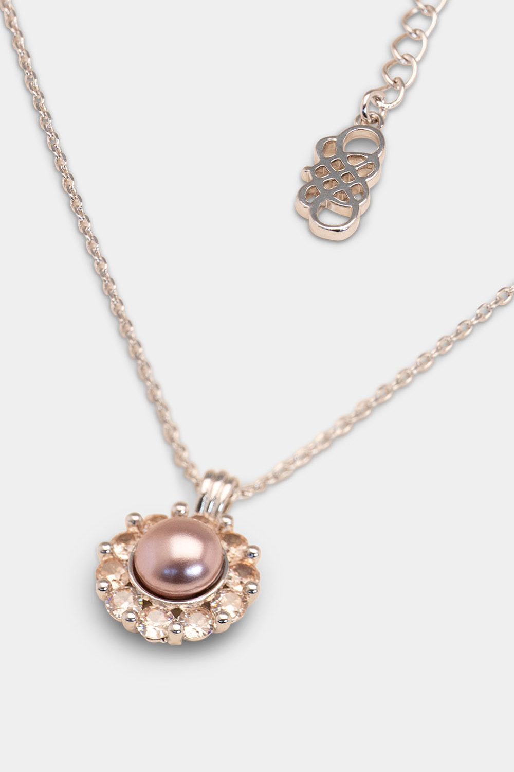Miss Sofia necklace - Pink topaz pearl i gruppen Lily and Rose - Halsband hos Glitter (254429205000)