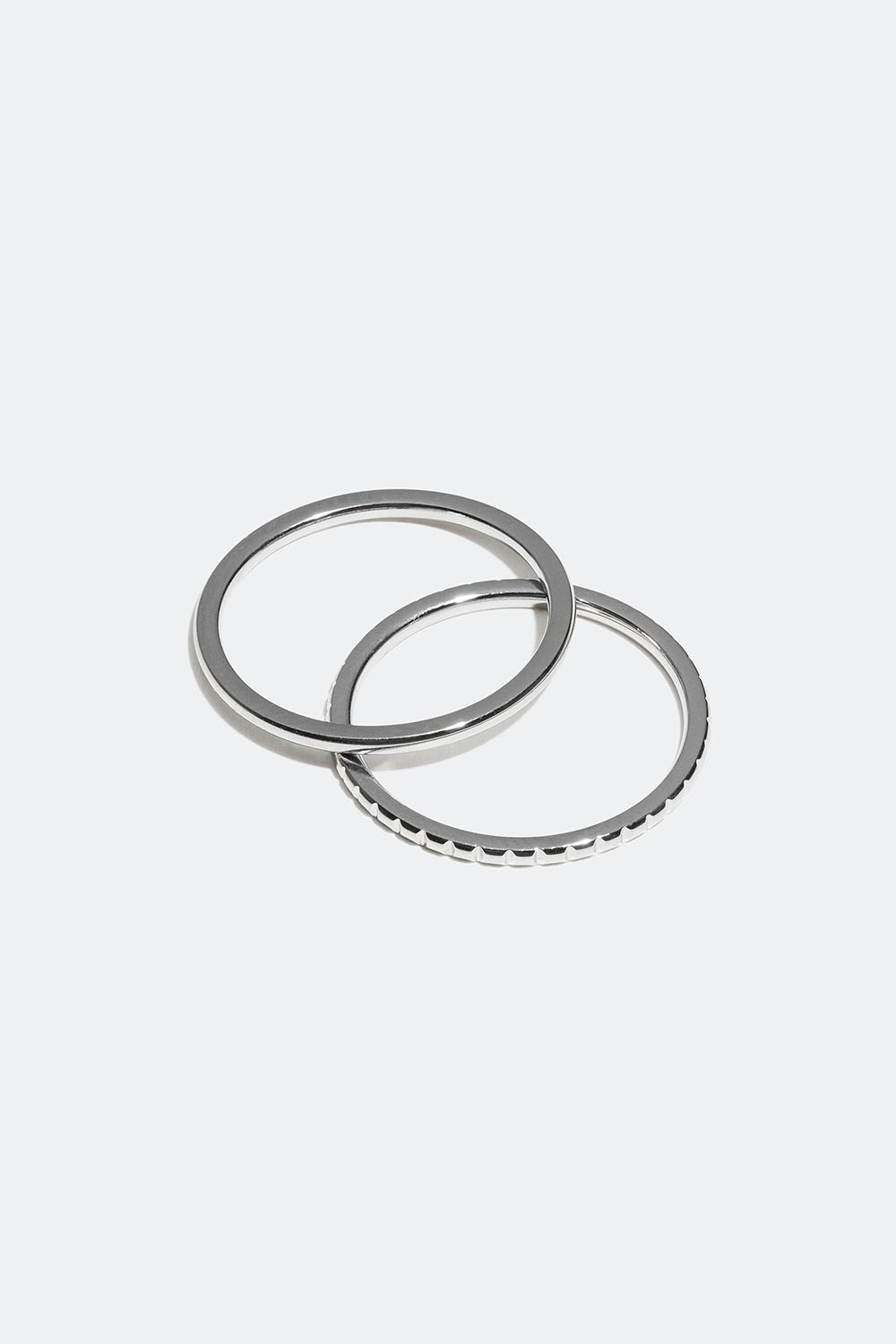 Ringar i stål, 2-pack i gruppen Smycken / Ringar / Flerpack hos Glitter (25600072)