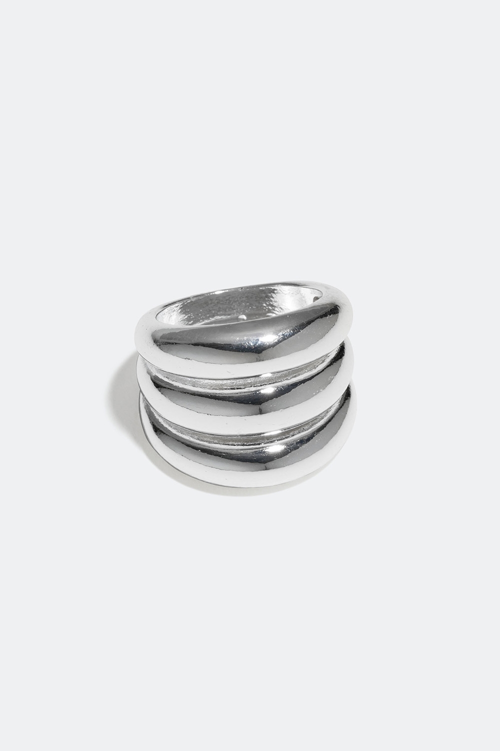 Bred ring med tre rader i gruppen Smycken / Ringar / Breda hos Glitter (25600079)
