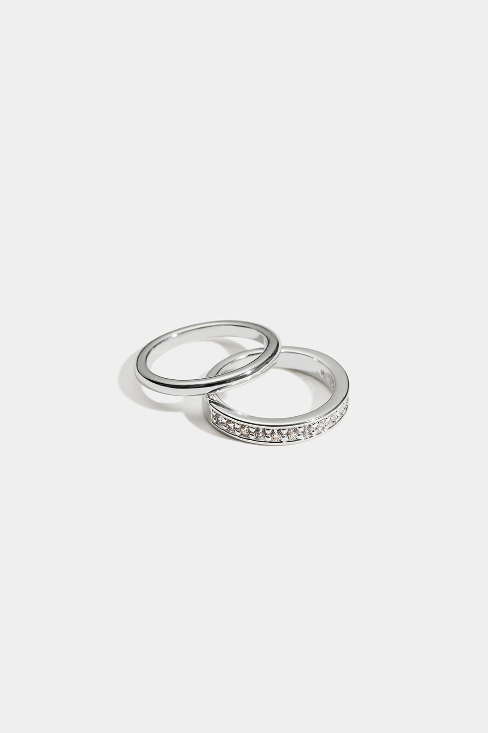 Lillfingerringar med glasstenar, 2-pack i gruppen Smycken / Ringar hos Glitter (2560020310)