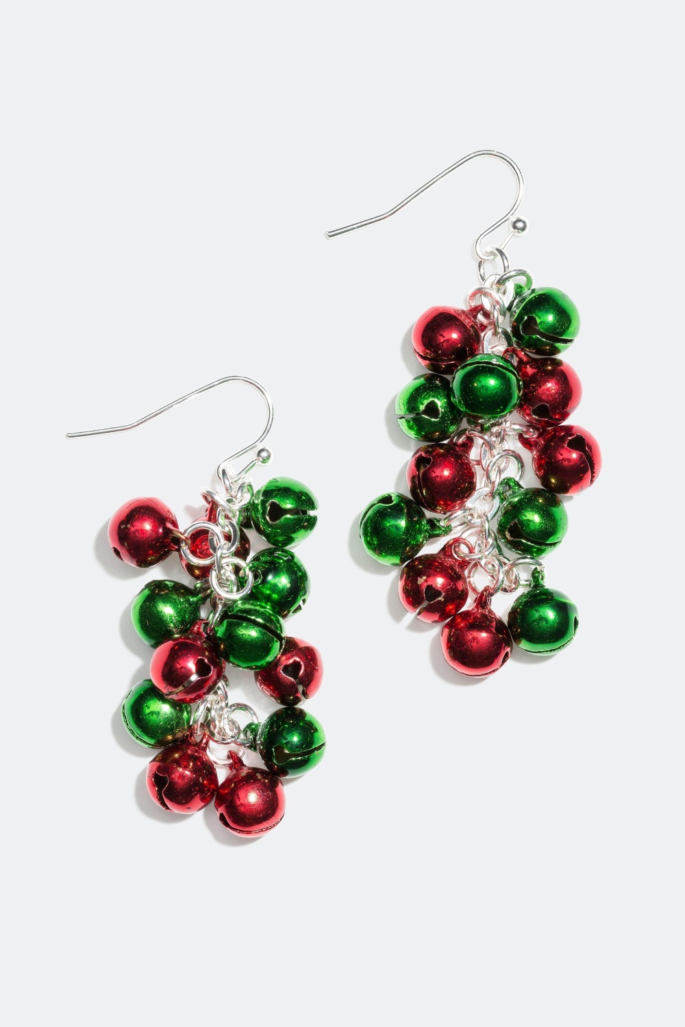 Örhängen med bjällror i grönt och rött i gruppen Jul / Christmas Collection hos Glitter (321601)
