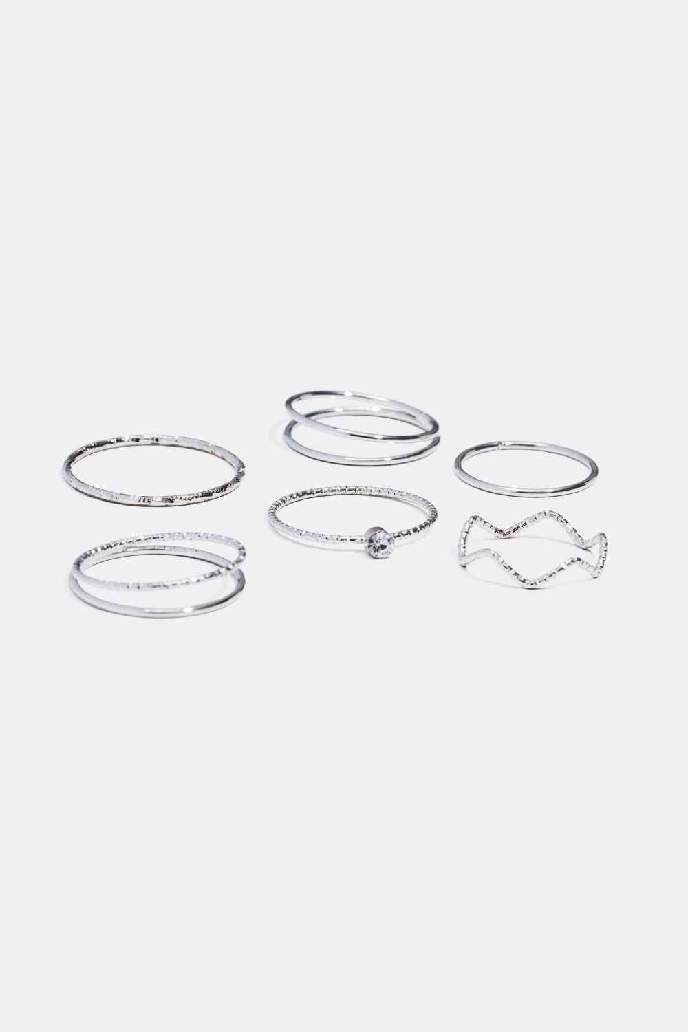5 ringar, olika storlekar i gruppen Smycken / Ringar / Tunna hos Glitter (323119)