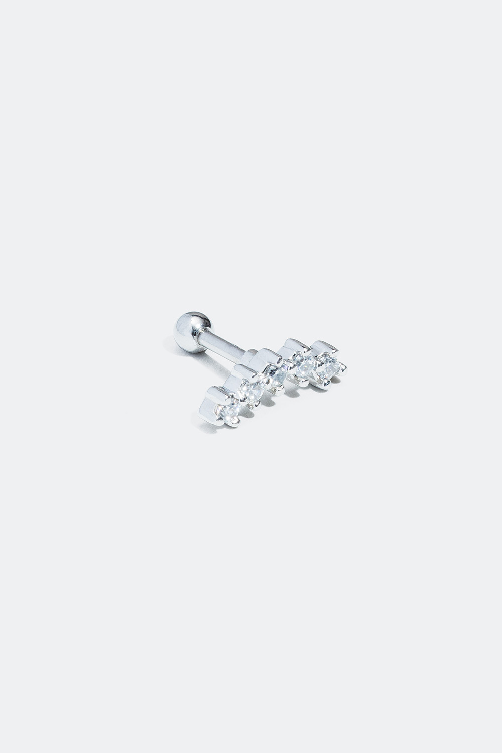Tragus / helix piercing dekorerad med fem strasstenar i gruppen Smycken / Piercings hos Glitter (324475102000)