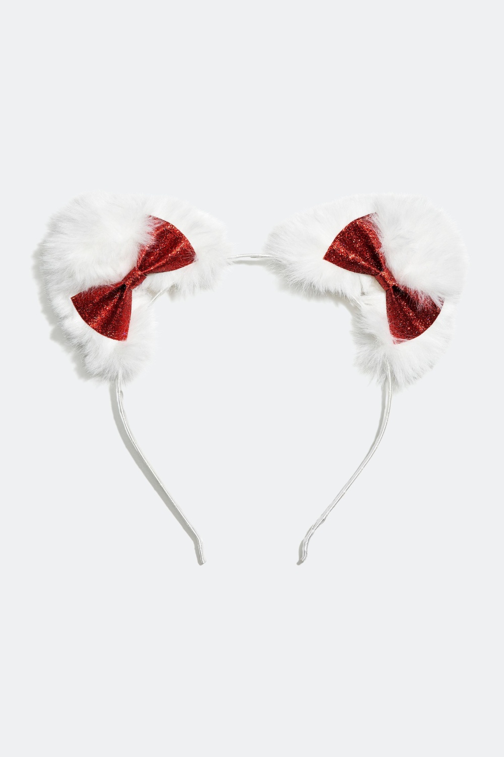 Diadem med vita fluffiga öron i gruppen Jul / Christmas Collection hos Glitter (324996)