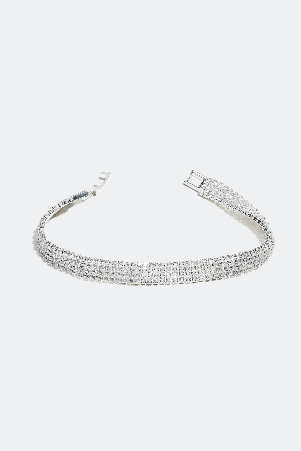 Silverfärgat armband med stenar i gruppen Smycken / Armband / Strass hos Glitter (325116)