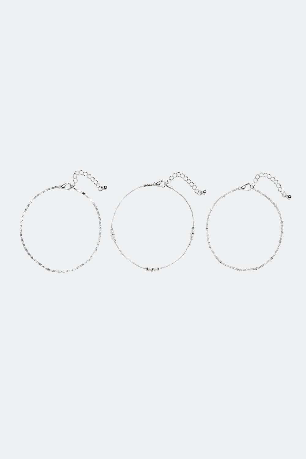 Vristlänkar med dekorativa kedjor, 3-pack i gruppen Smycken hos Glitter (326134)