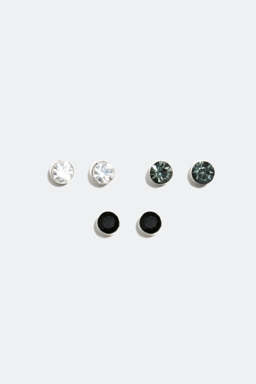 Studs med färgade stenar, 3-pack i gruppen Smycken / Örhängen / Flerpack hos Glitter (326752)