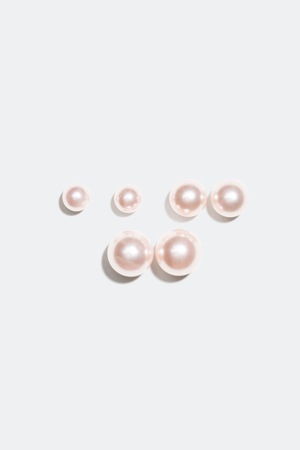 Studs med rosa pärlor, 3-pack i gruppen Alla Smycken / Örhängen / Flerpack hos Glitter (326761)
