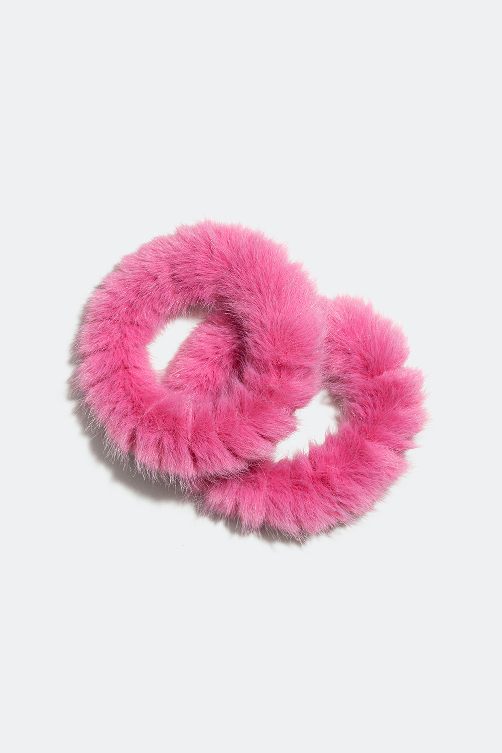 Scrunchie rosa fuskpäls, 2-pack i gruppen Barn / Barnhåraccessoarer / Barnhårsnoddar hos Glitter (327087)