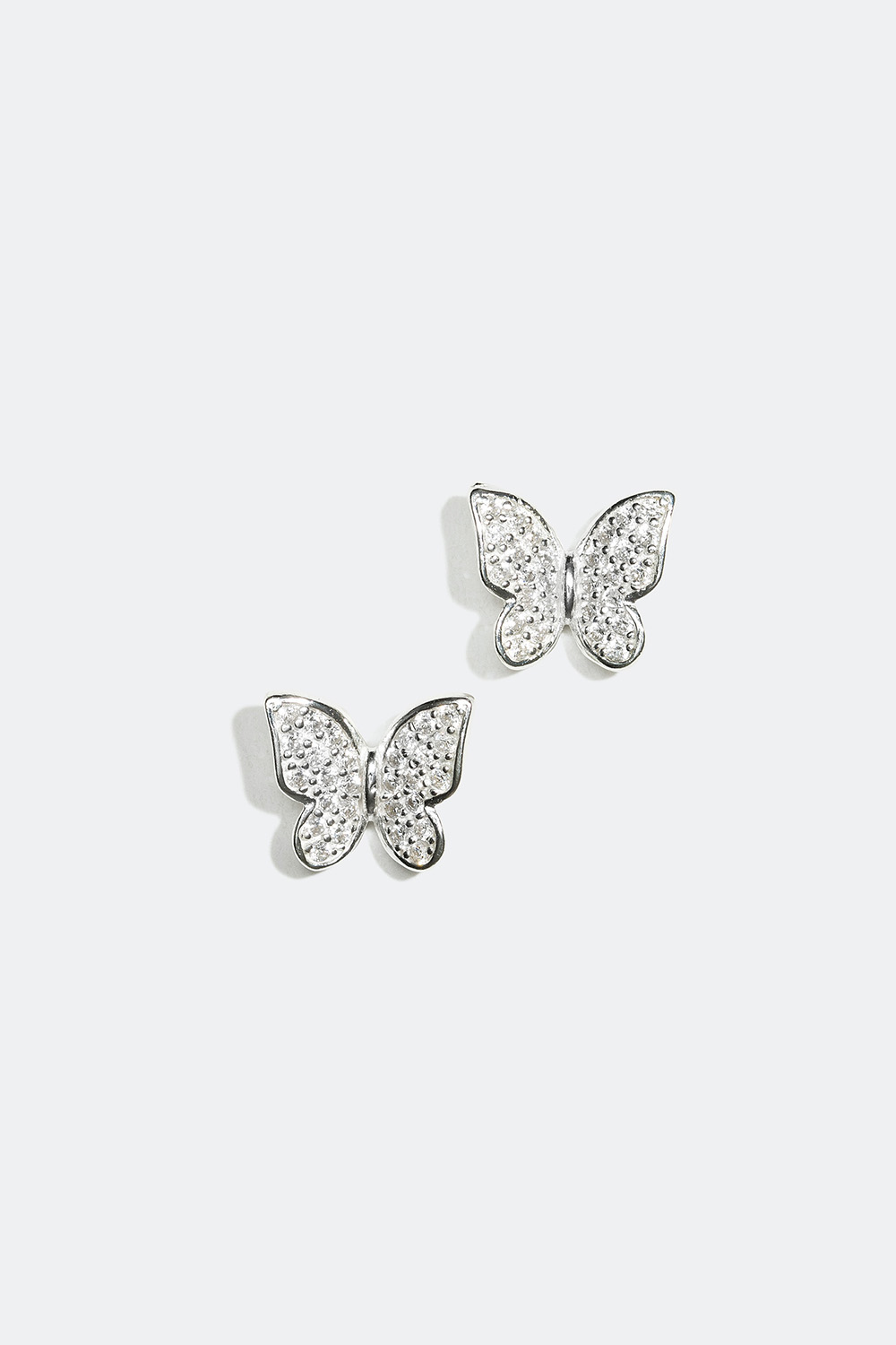 Silverstuds fjärilar med Cubic Zirconia i gruppen Äkta silver / Silverörhängen / Studs i äkta silver hos Glitter (327594)