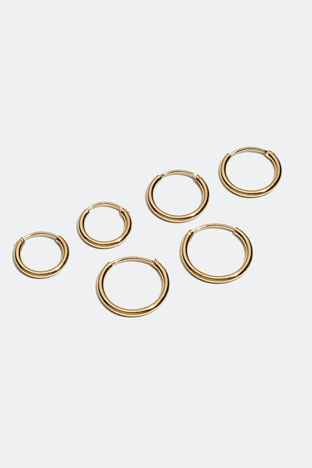 Små creoler i olika storlekar, 3-pack i gruppen Smycken / Örhängen / Flerpack hos Glitter (327916661000)