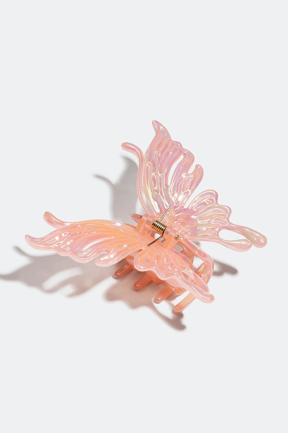Rosa hårklämma med stor fjäril i gruppen Håraccessoarer / Spännen & klämmor / Hårklämmor hos Glitter (331001555100)