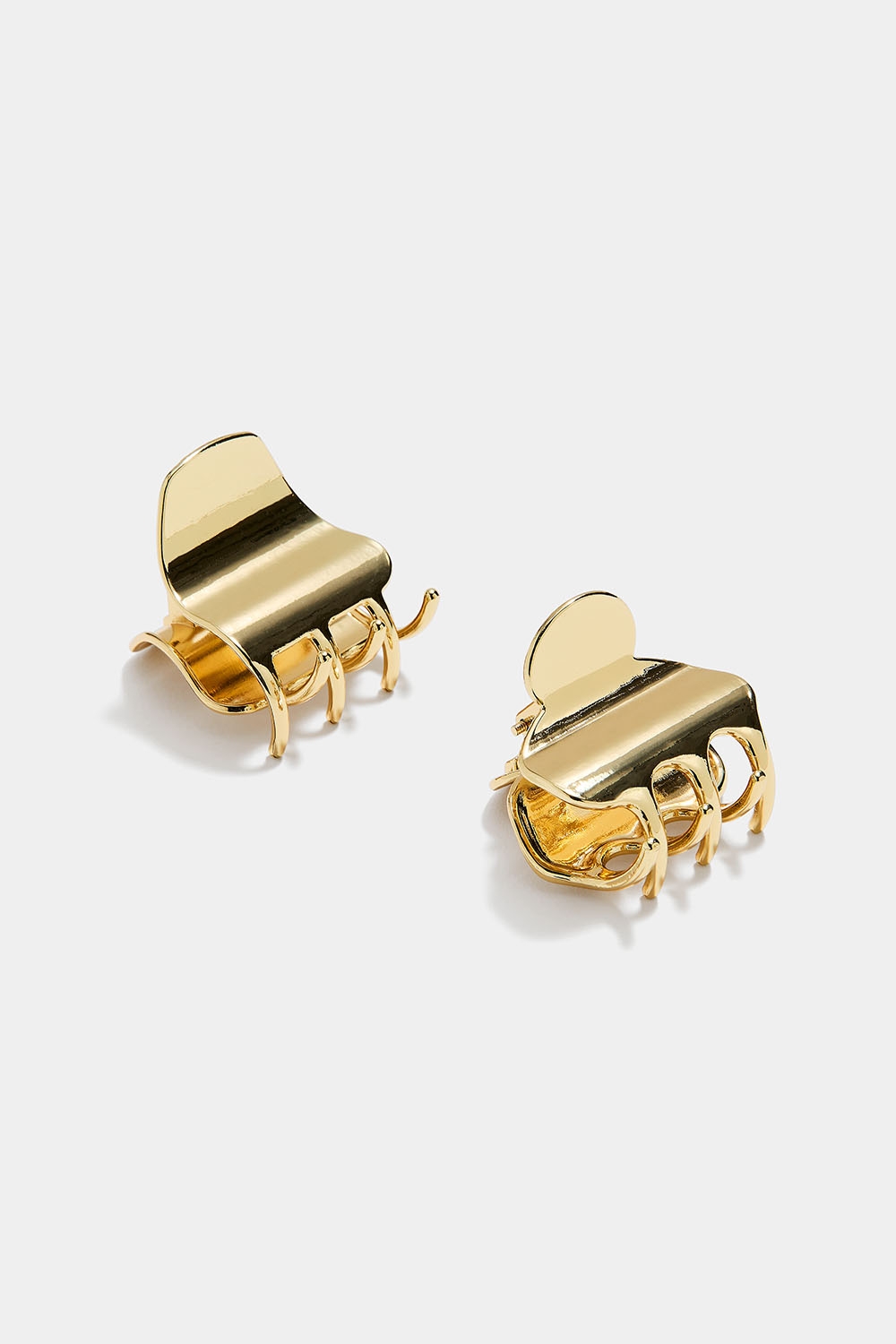 Guldfärgade hårklämmor, 2-pack i gruppen Håraccessoarer / Spännen & klämmor / Hårklämmor hos Glitter (331001752000)