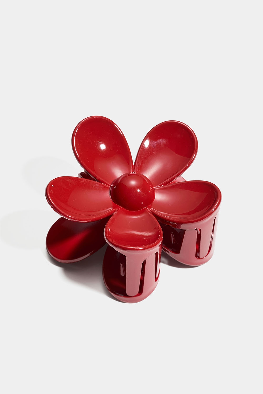 nyRöd blomformad hårklämma i gruppen Håraccessoarer / Spännen & klämmor / Hårklämmor hos Glitter (331001826000)