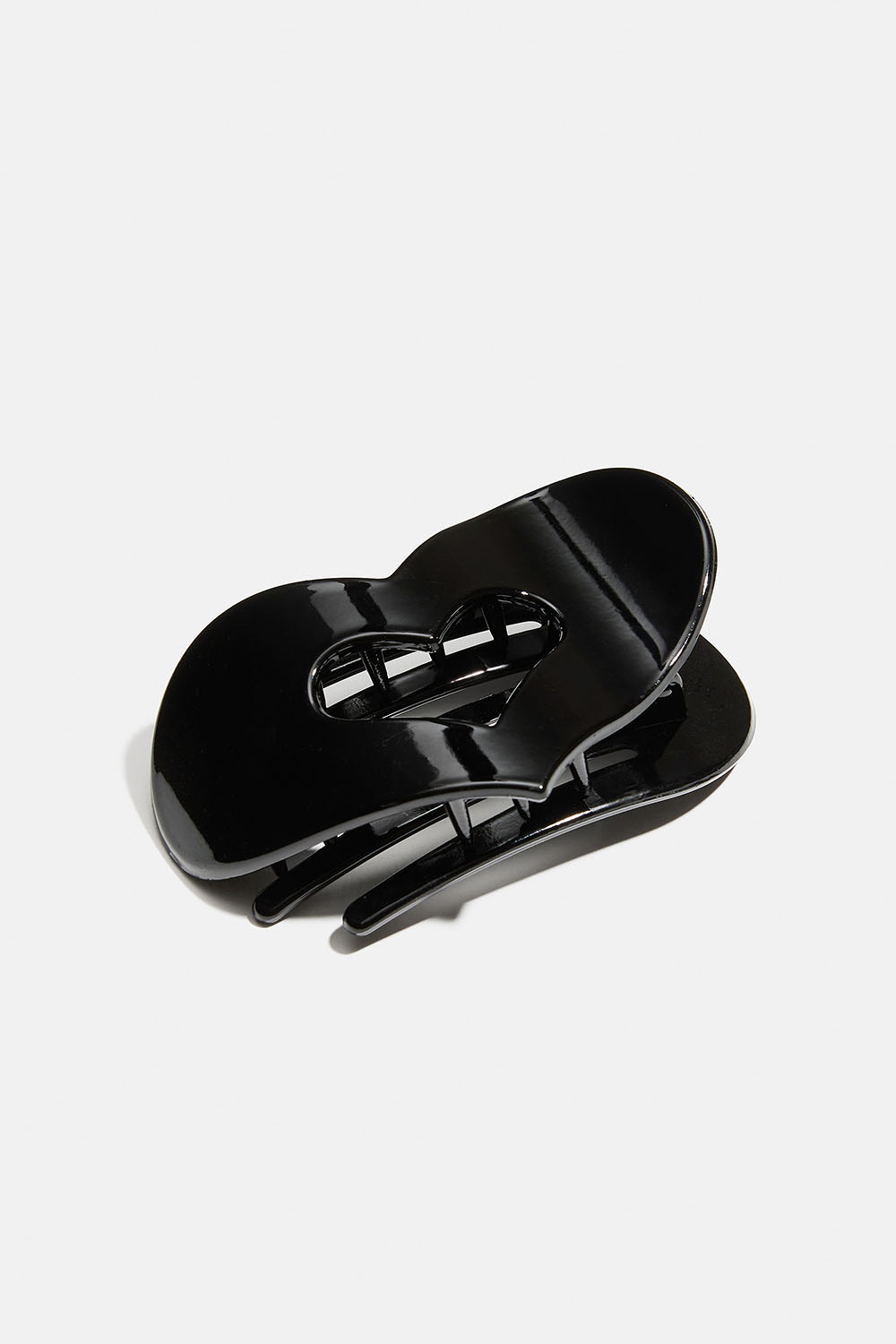 Svart hjärtformad platt hårklämma i gruppen Håraccessoarer / Spännen & klämmor / Hårklämmor hos Glitter (331002109000)